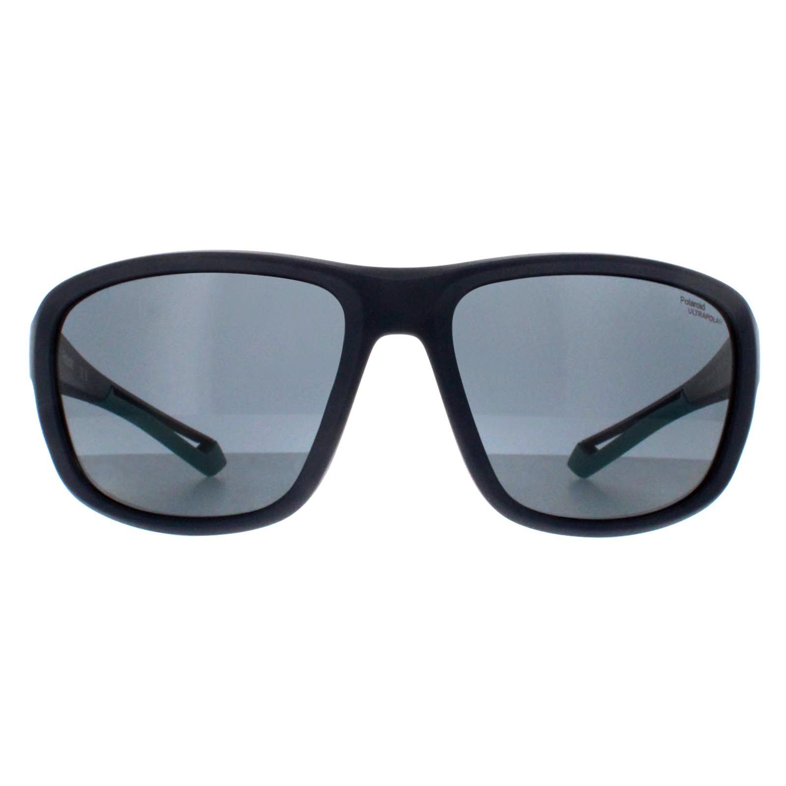 Polaroid Rechteck Unisex blau azurblau grau polarisiert kontrastreich PLD 7049/S