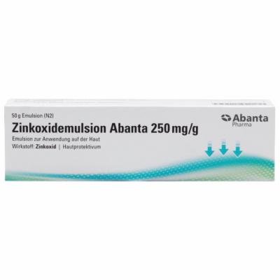 Abanta Pharma GmbH ZINKOXIDEMULSION Abanta 250 mg/g 50 g 19641664