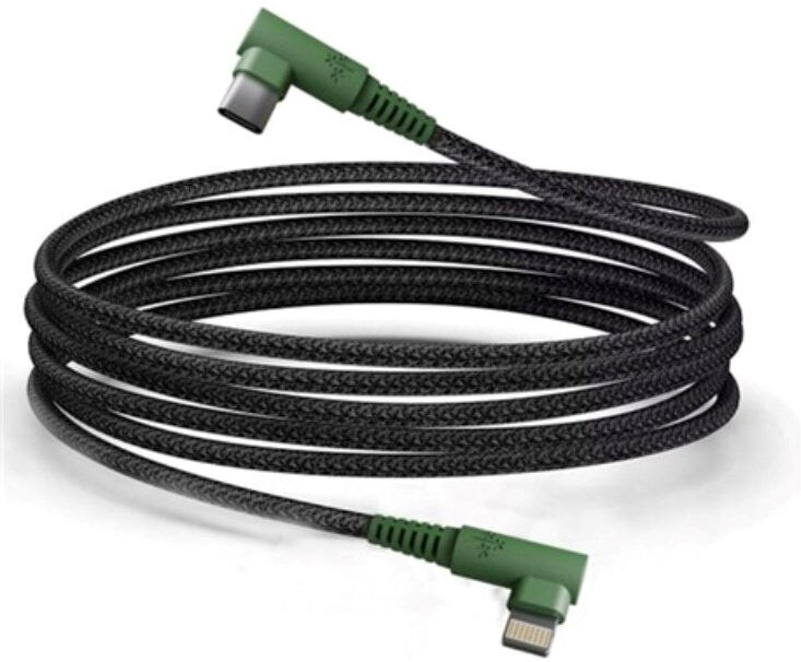 Hune Hiedra USB-C til Lightning Kabel - Vinklet Stik - 1.2m - Grøn