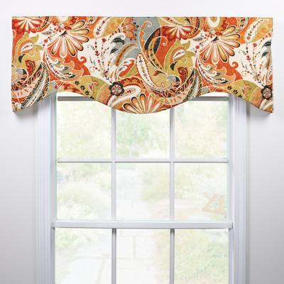 Victor Mill Contempo paisley picadilly shaped valance