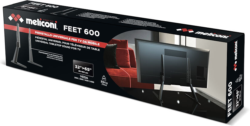 Piedistallo universale Meliconi Feet 600 per TV 32-65 pollici
