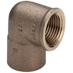 Viega Winkel 15 mm x 3/4" Rp, Rotguss