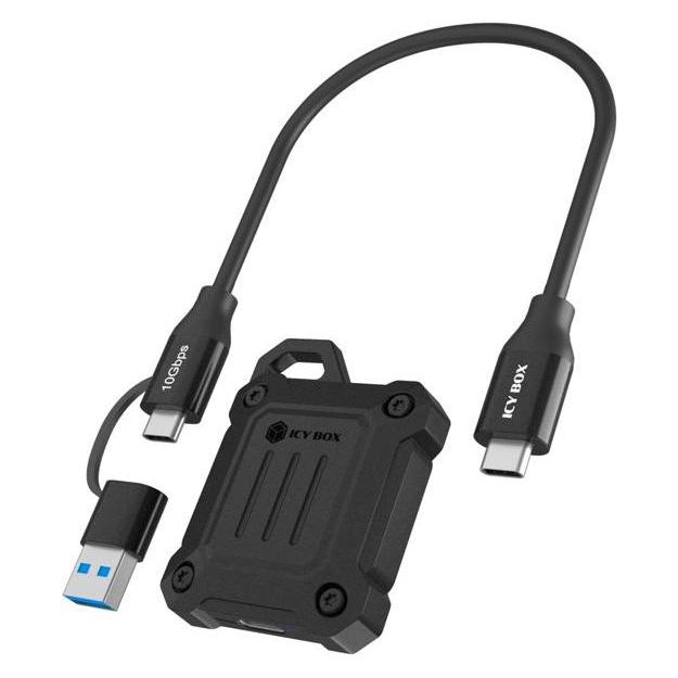 Icy Box Geh. IcyBox für NVMe M.2 10Gbps USB3.2 GEN2 Type-C (M.2) (IB-1601MP-CU31)