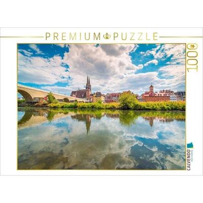 CALVENDO Puzzle Sommer in Regensburg | 1000 Teile Lege-Größe 64x48cm Foto-Puzzle für glückliche Stunden