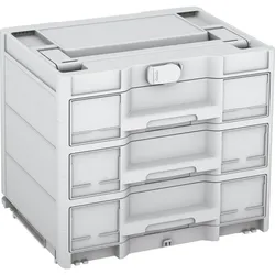 Tanos systainer3 Sortainer/3 M 337 lichtgrau (RAL 7035), Verschluss lichtgrau (RAL 7035), Griff lichtgrau (RAL 7035) - 83550050.15