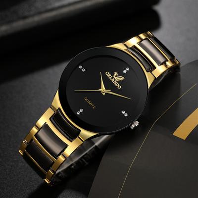 Friendly Fresh Finds Elegant Black Dial Quartz Business Watch For Men Steel Band Classic Timepiece Elegant Black Dial Quartz Business Watch For Men Steel Band Classic Timepiece