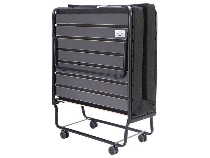 Grand Confort - Lit Pliant à Roulettes 90x190cm avec Matelas
