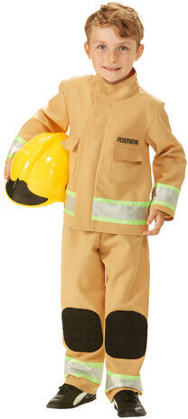 Kinderkostüm "Feuerwehrmann", ocker