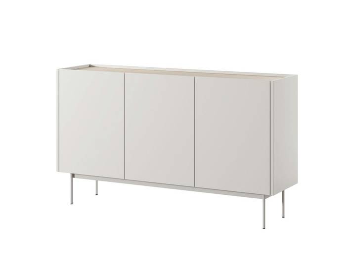 Komodee Sideboard Kelowna Kom1-3D System der leisen Schließung der Fronten, Kaschmir, Metall, 144x83x37 cm, Kleinmöbel, Kommoden, Sideboards