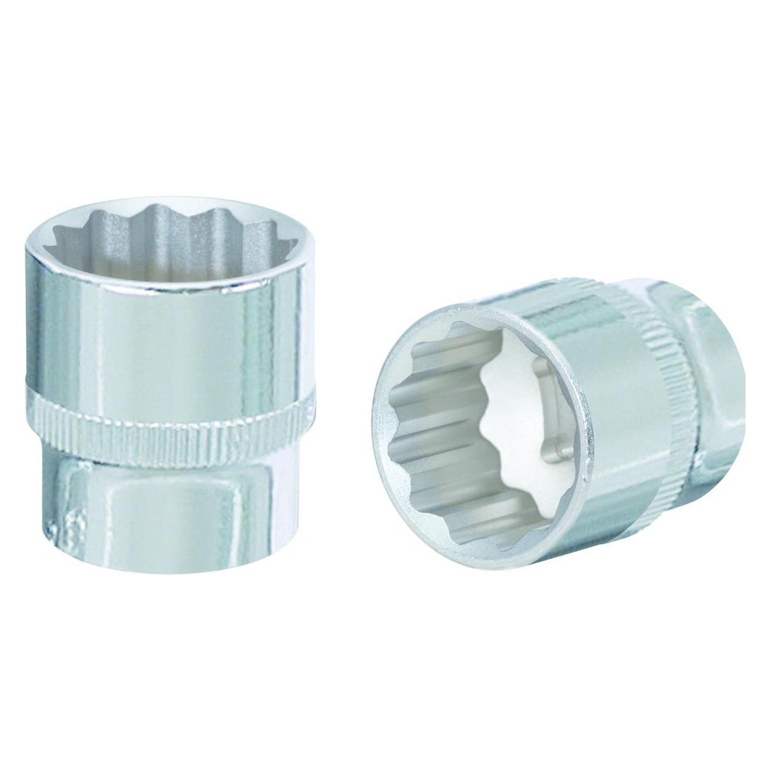 KS Tools Werkzeuge-Maschinen GmbH 1/2"" CHROMEplus 12kant-Stecknuss, 18mm, auf Hänger (18 mm) (918.1339-E)