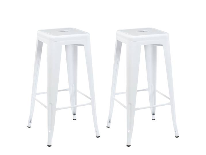 Barhocker Metall METALLIX 2er Set weiss