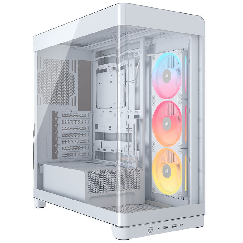 Corsair FRAME 4500X LX-R RGB PC-Gehäuse, Midi-Tower, E-ATX, Tempered Glass - weiß