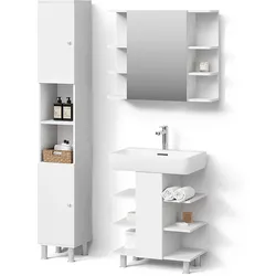 BADMÖBEL-SET Fucino, Weiß, 3-teilig