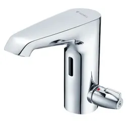 Schell XERIS E2-T Infrarot-Waschtisch-Armatur 002450699 Hochdruck Mischwasser, ohne Stromversorgung, verchromt