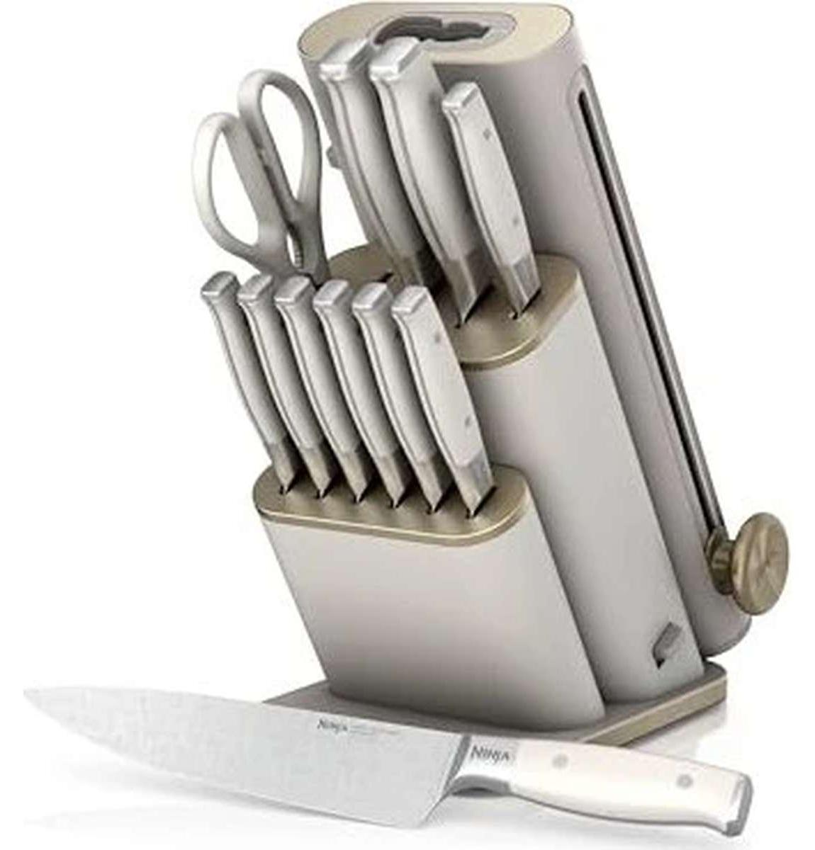Ninja StaySharp Messerblock-Set steingold, 13-tlg.