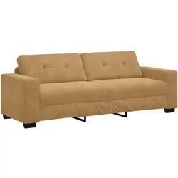 vidaXL Sofa 3-Sitzer Braun 180 cm Samt