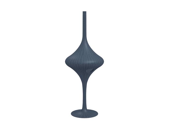 GERVASONI lampadaire SPIN S (Avio - vimini Laqué)