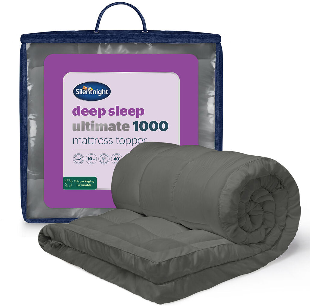 Silentnight Ultimate Deep Sleep 1000 Mattress Topper Grey Double (4'6)
