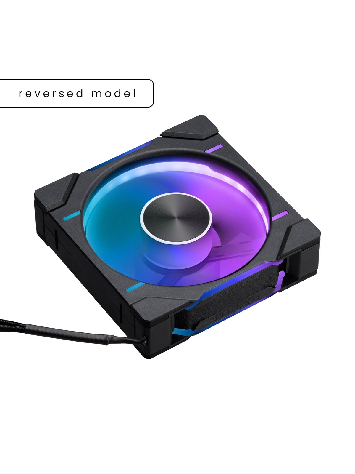 Phanteks PH-F120D30 - 3-pack - reverse - Gehäuselüfter - 120mm - Schwarz mit RGB LED