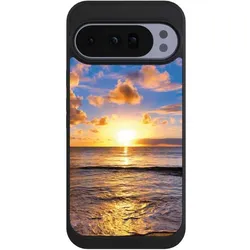 Nivocase Handyhülle für Google Pixel 10 Pro XL Hülle NIVOpure Case Schwarz Meer Sonnenuntergang Strand (Google Pixel 10 Pro XL), Smartphone Hülle, Schwarz