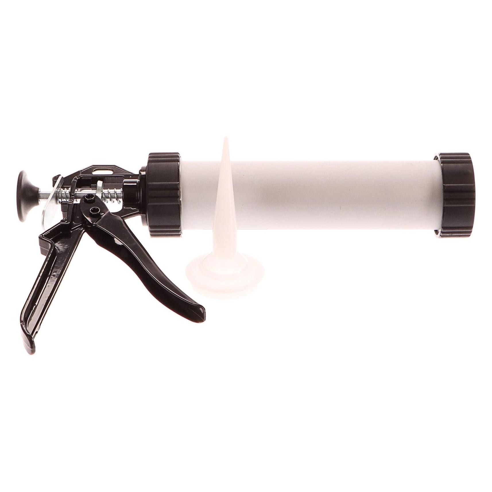 GEKO TUBUS Auspresspistole, Länge 240mm, Volumen 300/400ml (Kartuschenpistole) (G00665)