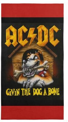 AC/DC Give Em A Bone Microfiber Beach Towel 30x60 inches by THE NORTHWEST GROUP in Ac Dc (Size OS)
