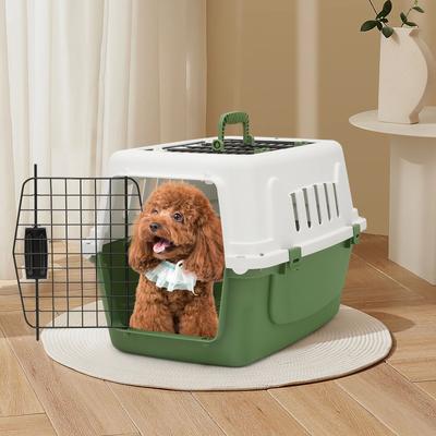 Drop Dash Deals Plastic Pet Travel Carrier For Dogs And Cats   Hard Sided Transporter Cage Plastic Pet Travel Carrier For Dogs And Cats   Hard Sided Transporter Cage