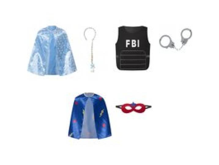 Déguisement de princesse, Super-héros ou FBI enfant