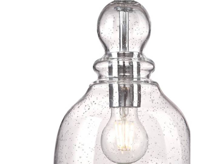 Westinghouse Glas Hängelampe Fiona, dimmbar, alu / grau / zink, für Wohn- / Esszimmer, Glas, Antik, Pendelleuchte