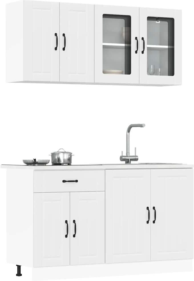 Brayden Studio Lucca Kitchen Cabinet Set Lucca 80cm W X 81.5cm H X 46cm D
