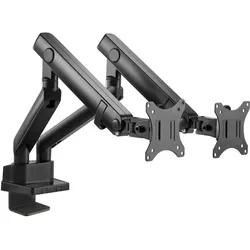 Urban Factory Dual Spring Monitor Arm Black (Tisch, 32", 8 kg), Monitor Halterung, Schwarz