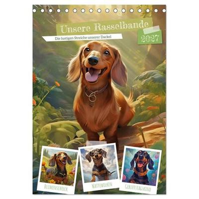 Unsere Rasselbande (Tischkalender 2027 DIN A5 hoch), CALVENDO Monatskalender