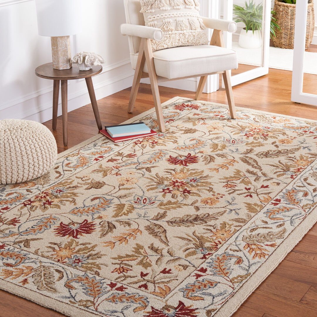 Marlow Home Co. Chelsea Oriental Area Rug In Ivory Ivory Rectangle 183 x 274 cm