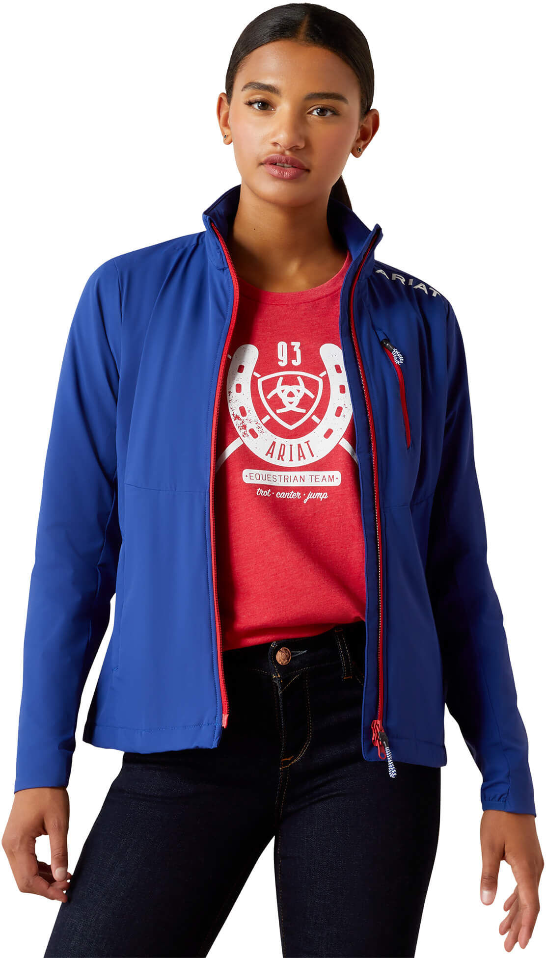 Women's Rion Team StretchShell Insulated Jacket in Sodalite Blue, Size: Small by Ariat