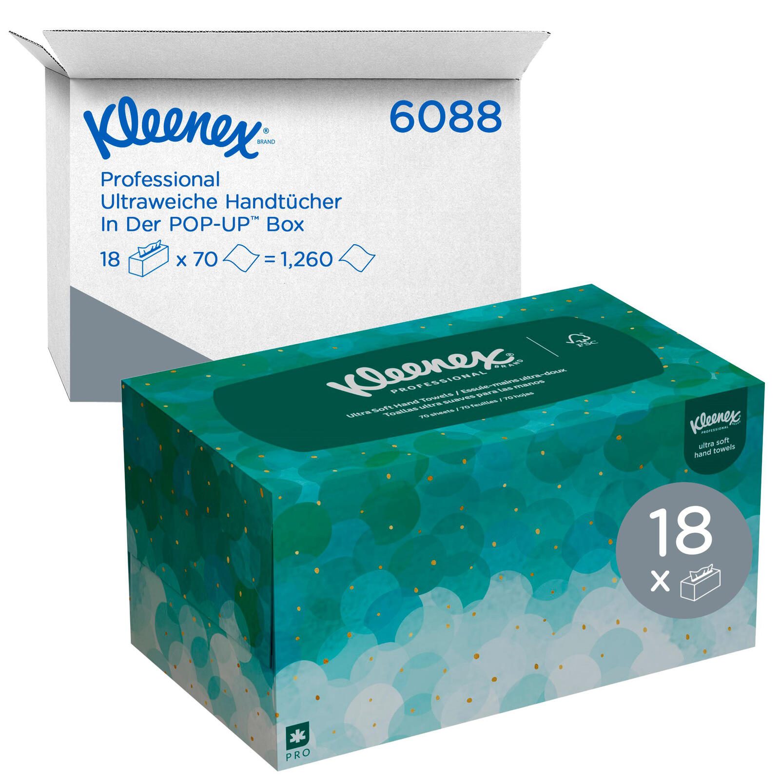 Kleenex® Papierhandtücher ULTRA SOFT POP-UP 6088