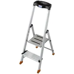 Krause Stehleiter »MONTO Sepuro« 2 Stufen silber, 115 cm