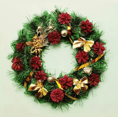 Inspire Picks Mini Red & Gold Christmas Bow Ornaments For Tree & Gift Decor golden Red 24pcs