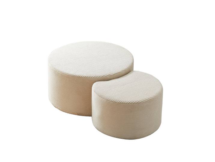 ComfortXL Couchtisch De-04 2er-Set Beige, 45x40x126 cm, Wohnzimmer, Wohnzimmertische, Couchtische