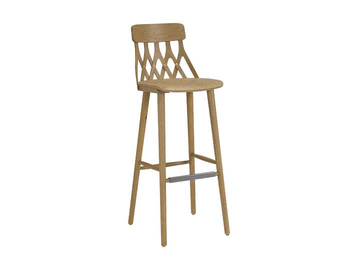 Hans K Chaise de bar Y5 78 cm Chêne huilé