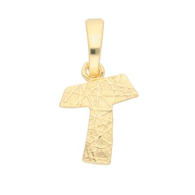 Buchstabenanhänger ADELIA´S "Buchstabenanhänger T 333 Gold ( 8K )", gold, Schmuckanhänger, Damen, T, Gold, Goldanhänger Buchstabe T