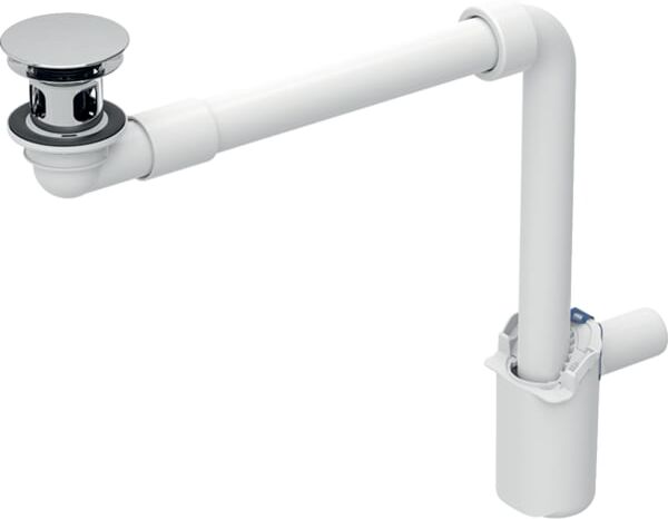 Geberit lavabo match0 152092211 Ø 40 mm, sortie libre et couvercle de valve, chromé brillant