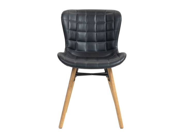 Chaise repas PU noir