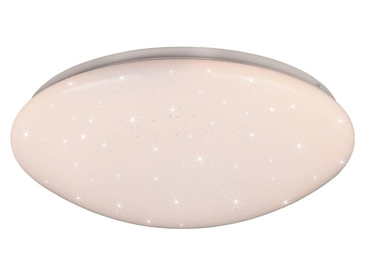 Reality Leuchten LED Deckenleuchte Lukida weiß Ø38cm 18W 2000lm RGBW 3000K-6000K Dimmbar Fernbedienung
