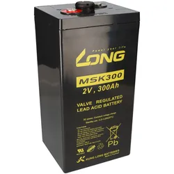 Kung Long MSK300 2V 300Ah AGM Bleiakku M8 Longlife