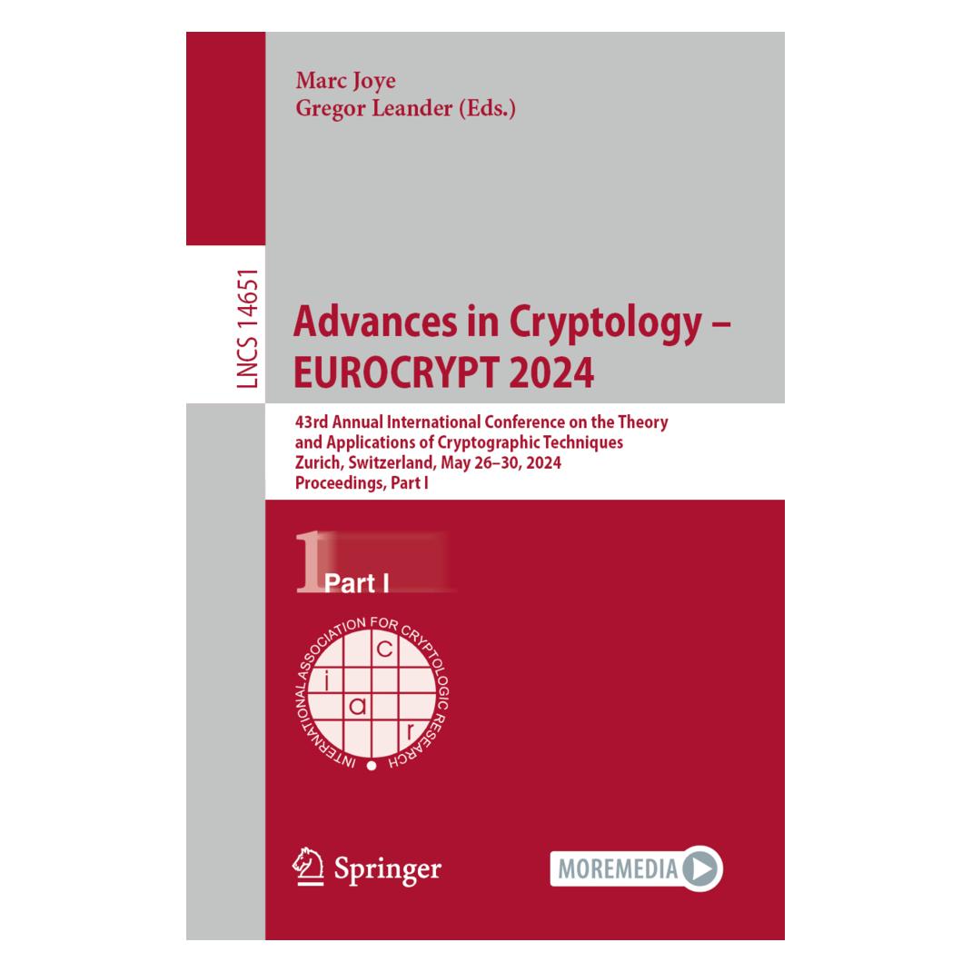 Springer Advances in Cryptology - EUROCRYPT 2024 (Englisch, Softcover, Gregor Leander, Marc Joye) (57032154)