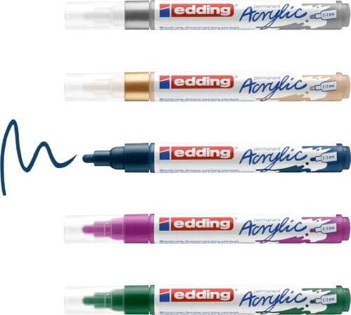 edding 5100 festlich Acrylstift farbsortiert 2,0 - 3,0 mm, 1 Set