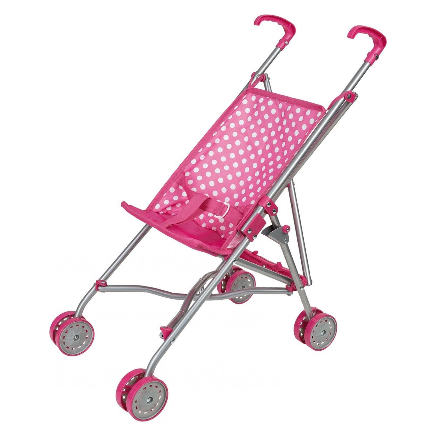 Idena Puppenbuggy pink zusammenklappbar (40068)
