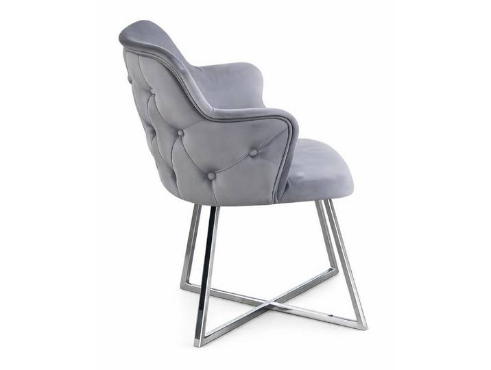 JVmoebel Esszimmerstuhl Stuhl Stil modern Farbe silber weich bequem komfortabel neu vielseitig, Made in Europa