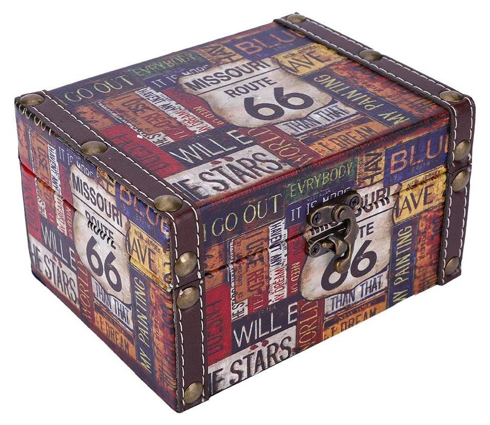 Dripio Vintage houten opbergdoos voor sieraden en documenten, groot