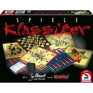 Schmidt-Spiele Brettspiel 49120 Spiele Klassiker, ab 6 Jahre, Spielesammlung, 2-6 Spieler